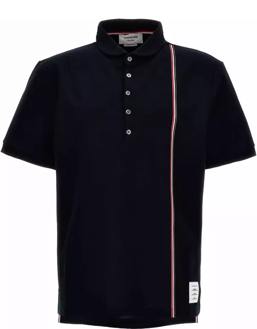Thom Browne Short Sleeve Cotton Polo Shirt