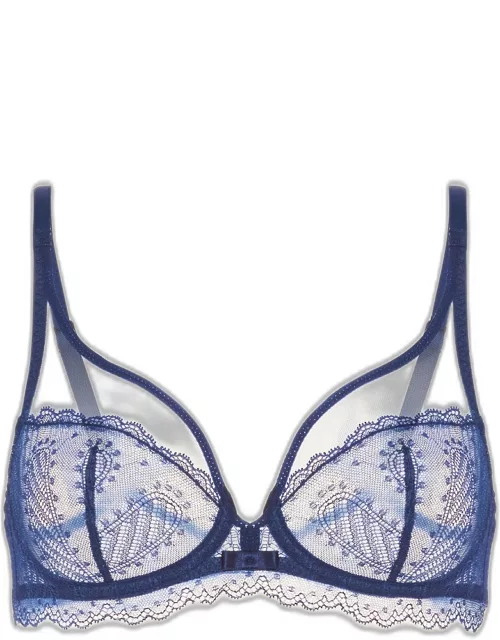 Canopee Scalloped Lace Plunge Bra
