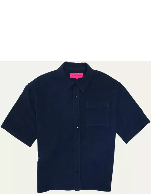 Men's Jupiter Cotton Silk Short-Sleeve Shirt