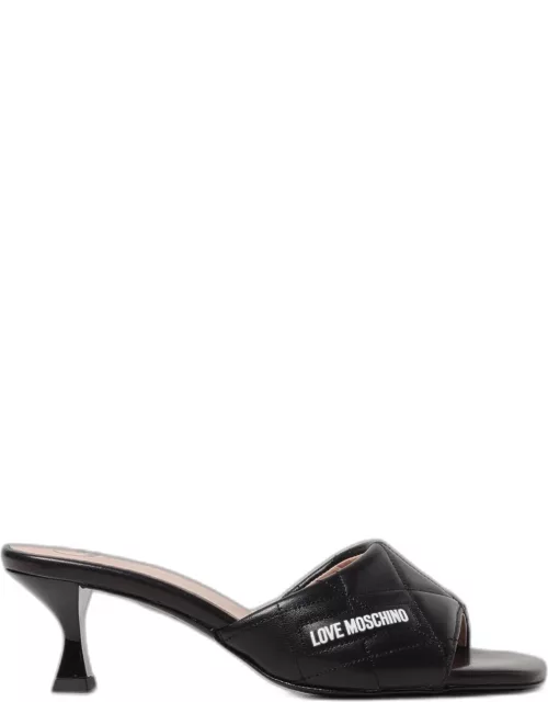 Heeled Sandals LOVE MOSCHINO Woman colour Black