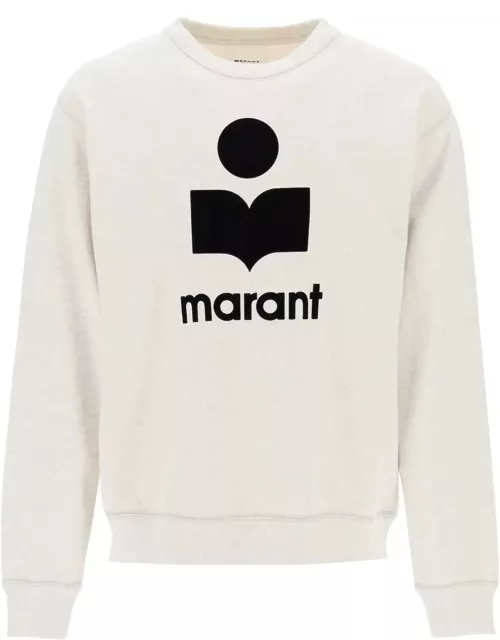 MARANT mikoy flocked logo sweatshirt