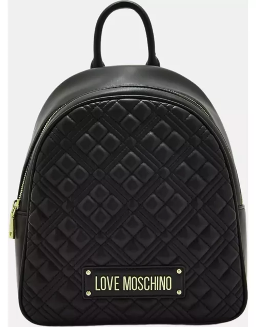 Love Moschino Black faux leather Backpack