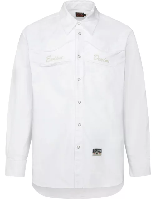Logo Embroidery Relax Fit Oxford Shirt