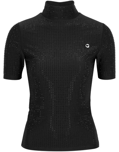 Coperni Crystal-embellished Stretch-jersey top - Black - S (UK8-10 / S)