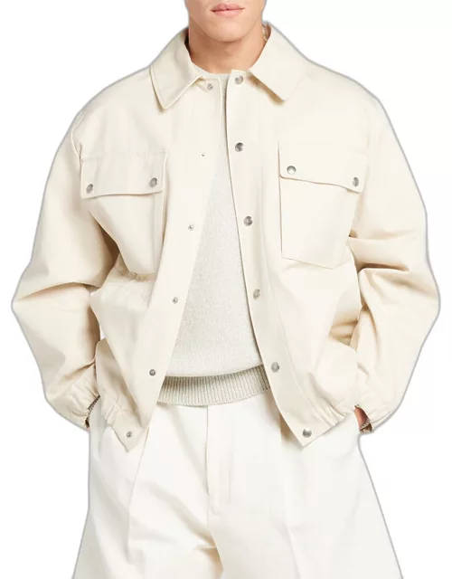 Men's Toei Cotton Canvas Bomber Jacket