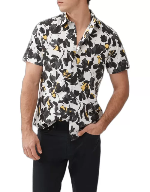 Men's Newcastle Floral-Print Short-Sleeve Shirt