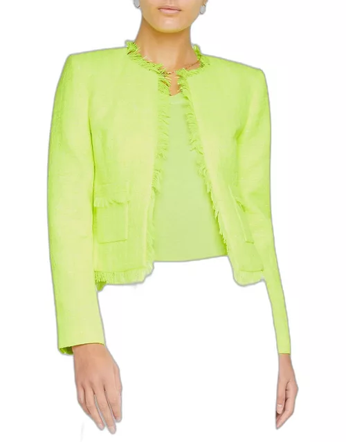 Angelina Neon Tweed Jacket