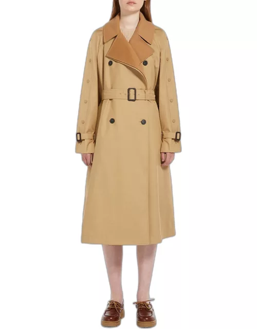 Daphne Belted Double-Breasted Trench Coat