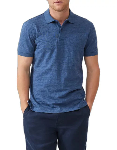 Men's Banks Road Cotton Jacquard Polo Shirt