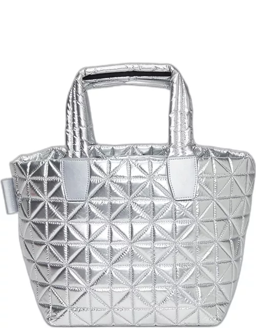 VEE Small Metallic Quilted Tote Bag