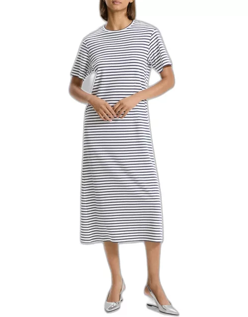 Clinton Knit Short-Sleeve Midi T-Shirt Dres
