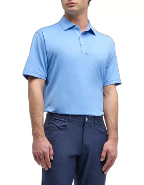 Men's Solid Performance Jersey Polo Shirt