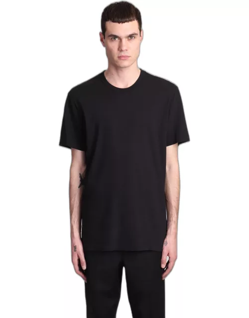 James Perse T-shirt In Black Cotone Egiziiano Nylon Recycled
