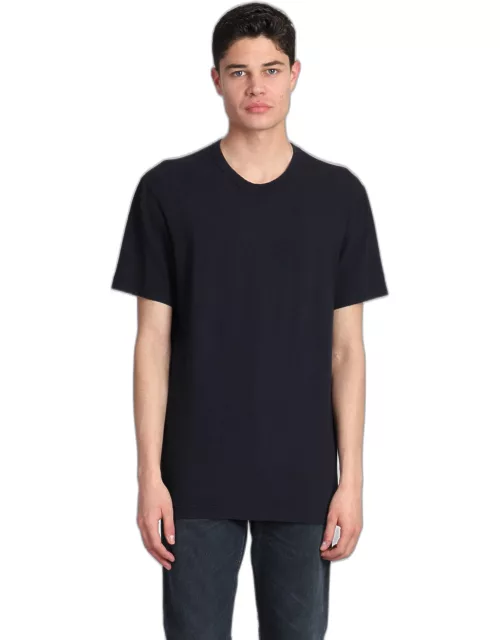 James Perse T-shirt In Blue Cotone Egiziiano Nylon Recycled