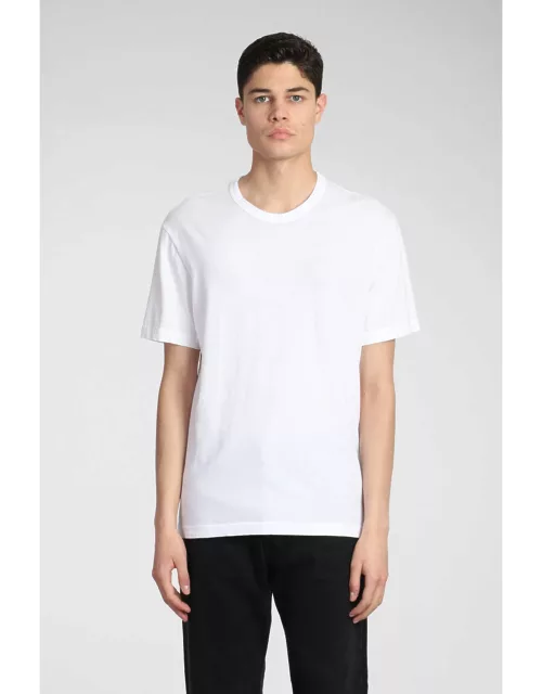 James Perse T-shirt In White Cotone Egiziiano Nylon Recycled