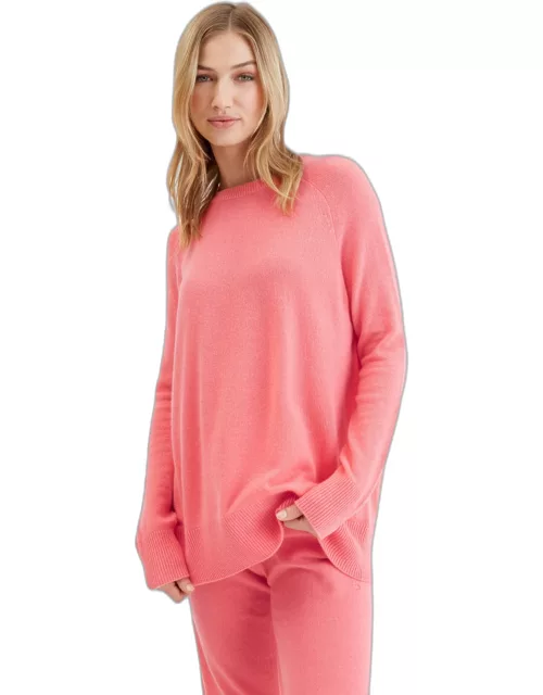 Coral Cloud Cashmere Slouchy Sweater