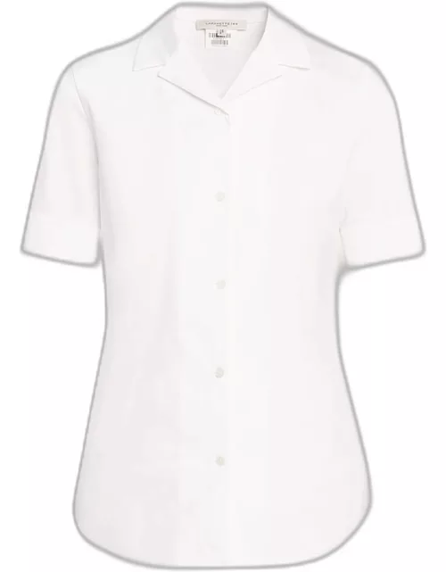 Button-Down Stretch Cotton Shirt