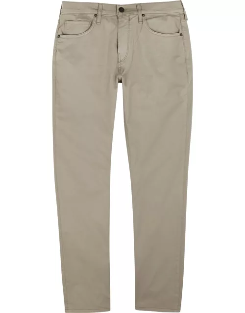 Paige Federal Stone Straight-leg Jeans - Beige