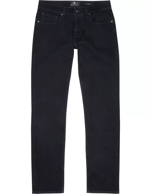7 For All Mankind Slimmy Luxe Performance Dark Blue Jeans - W31/