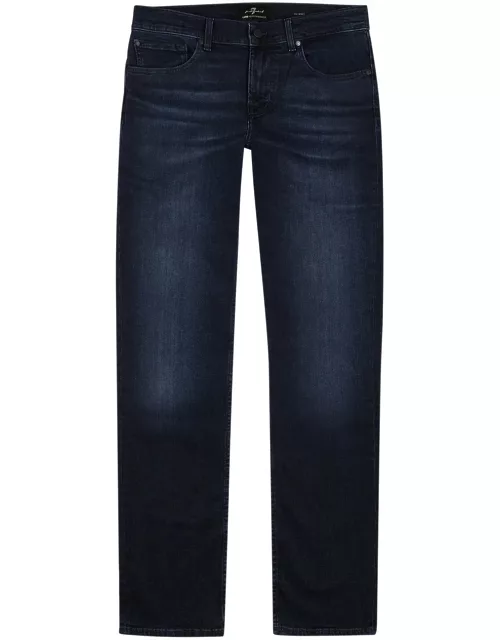 7 For All Mankind Slimmy Luxe Performance+ Dark Blue Jeans - W33/