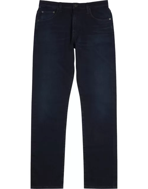 Citizens Of Humanity Gage Dark Blue Straight-leg Jeans, Jeans, Spandex
