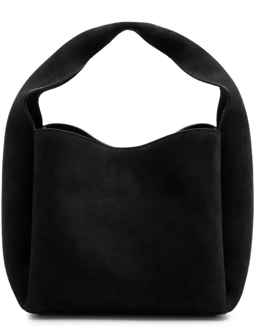 Totême Small Suede Bucket bag - Black