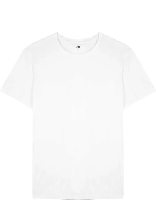 Paige Cash Stretch-jersey T-shirt - White