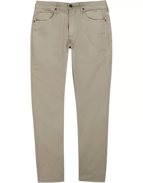 Paige Federal Stone Straight-leg Jeans - Beige