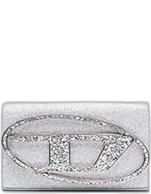 Diesel 1dr 1dr Wallet Strap Sparkly silver purse with shoulder strap - 1Dr Wallet Strap