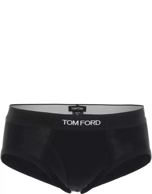 Tom Ford Cotton Briefs With Logo Band