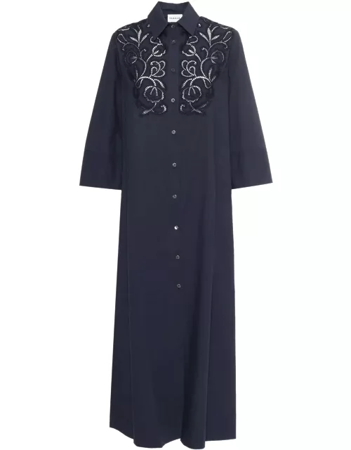 Parosh Shirt Dress With Openwork Lace