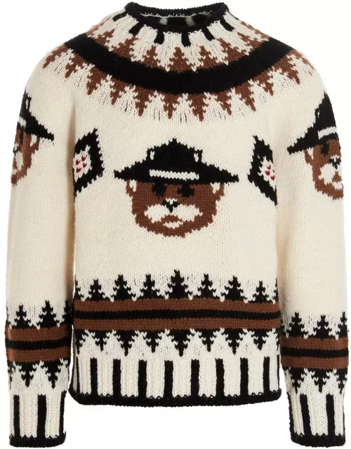 Dsquared2 Teddy Bear Intarsia Knitted Jumper