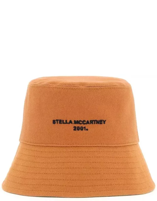 Stella McCartney Logo Embroidered Wide Brim Bucket Hat