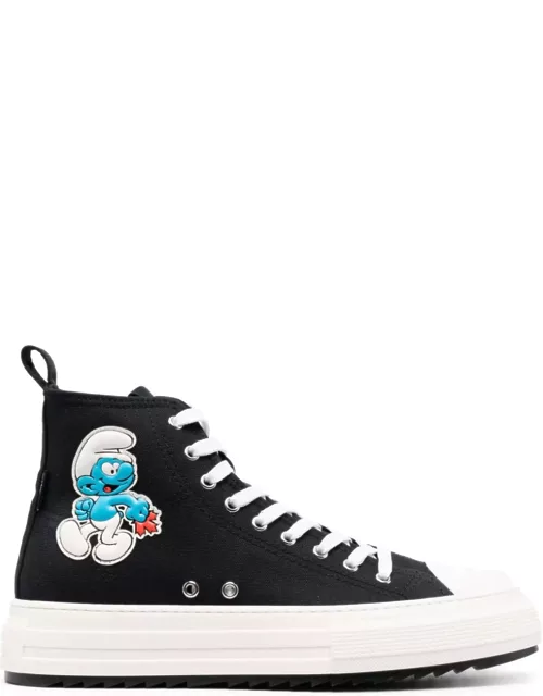Black Dsquared2x Smurfs Cotton Sneaker