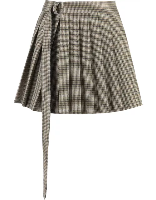 Ami Alexandre Mattiussi Wool Mini Skirt