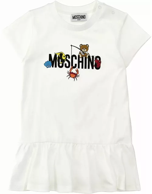 Moschino Logo Print Dres