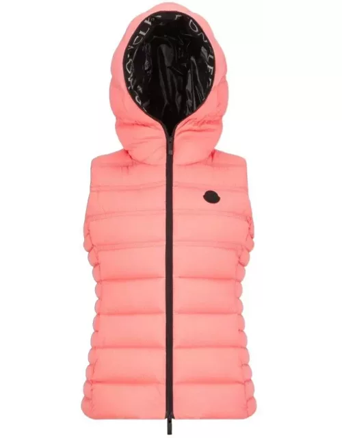 Moncler Logo Patch Zip-up Padded Gilet