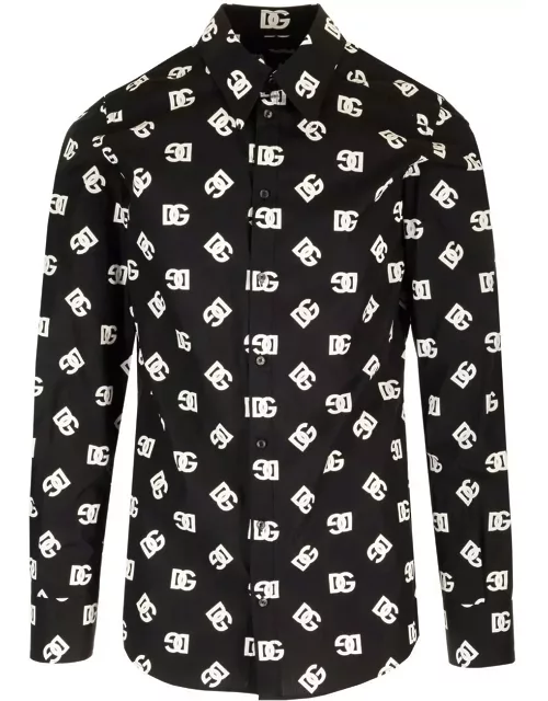 Dolce & Gabbana All-over Dg Printed Buttoned Shirt