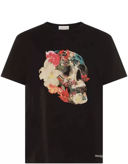 Alexander McQueen Floral Skull T-shirt