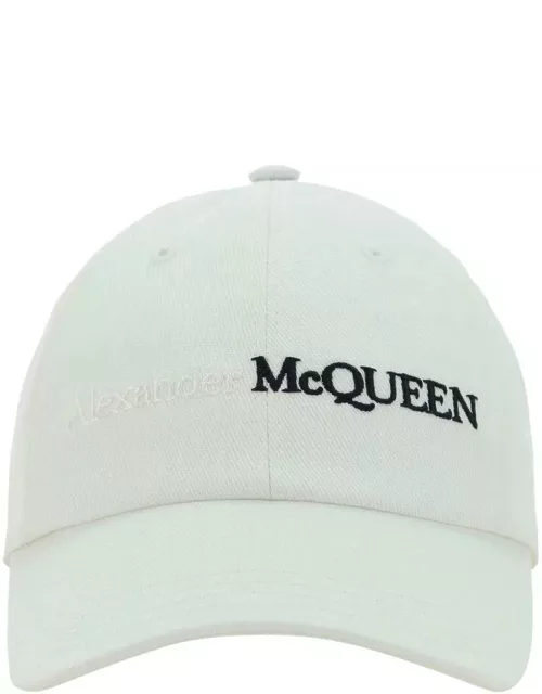 Alexander Mcqueen Logo Embroidered Baseball Cap