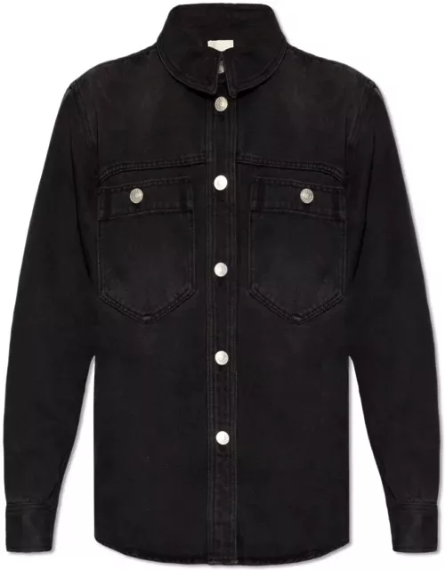 Isabel Marant Shirt With Branded Buttons In Deni