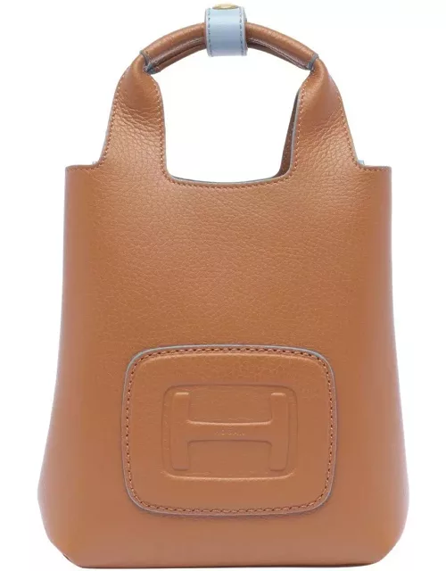 Hogan H-bag Logo Embossed Mini Shopping Bag