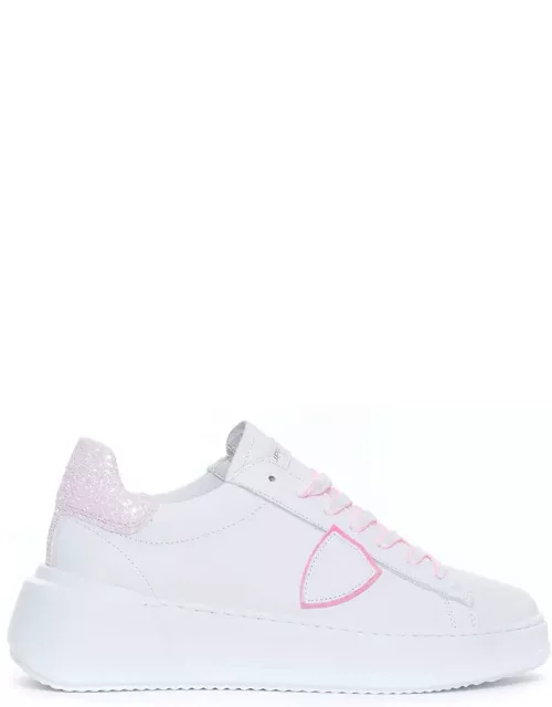 Philippe Model Tres Temple Lace Up Sneaker