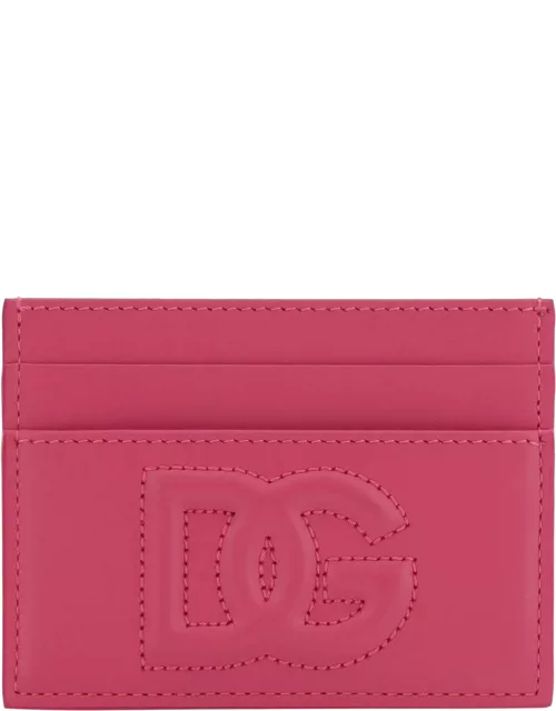 Dolce & Gabbana Logo Detail Leather Card Holder