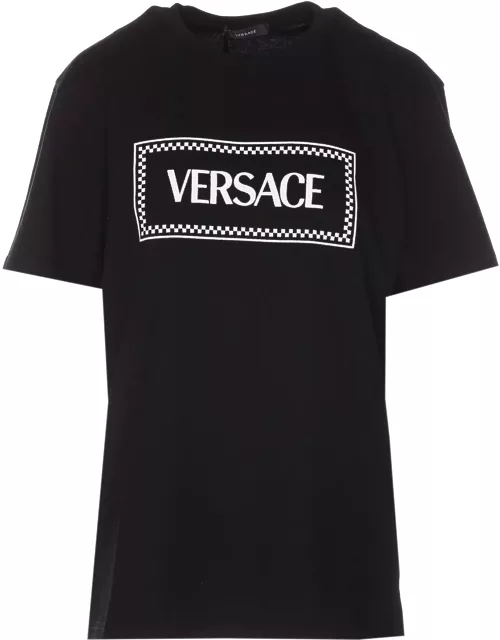 Versace Embroidered Logo T-shirt