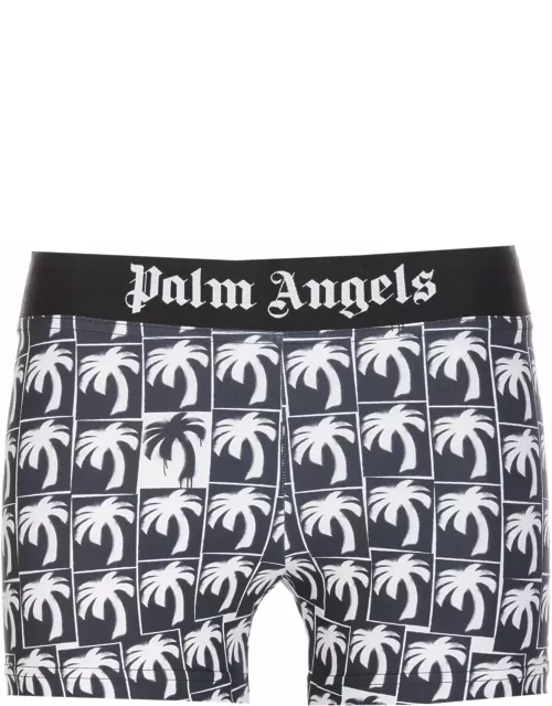 Palm Angels Short Leggings With Palm Logo