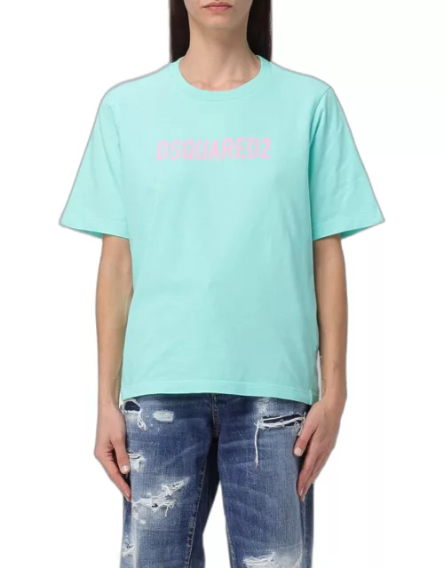 T-Shirt DSQUARED2 Woman colour Gnawed Blue