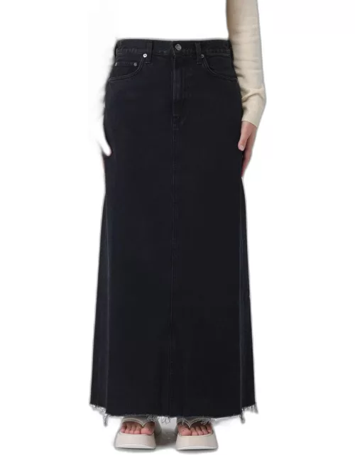 Skirt AGOLDE Woman colour Black