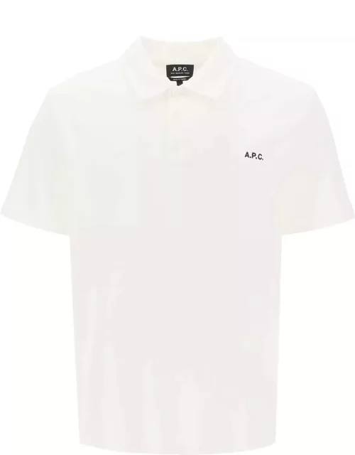 A. P.C. carter polo shirt with logo embroidery