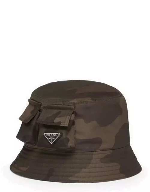 Re-Nylon camouflage bucket hat